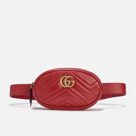 same gucci red belt bags